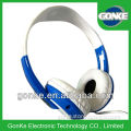 Stylish Vivid Color Over Ear OEM Stereo Wired Computer Headphone -Blue